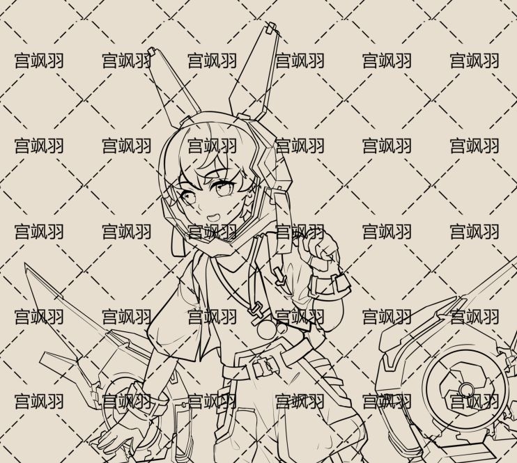 同人绘画孙膑天狼运算者